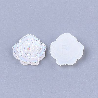 Resin Rhinestone Cabochons X-CRES-T012-02-1