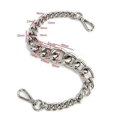 Aluminum Bag Shoulder Chains PW-WG26997-09-1