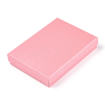 Rhombus Textured Cardboard Jewelry Boxes CBOX-T006-01E-1