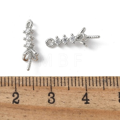 Brass Micro Pave Cubic Zirconia Peg Bails Charms KK-D324-25P-1