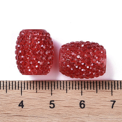 Transparent Resin European Jelly Colored Beads RESI-B025-01A-01-1