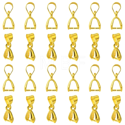 50Pcs Brass Ice Pick Pinch Bails IFIN-FS0001-47A-1