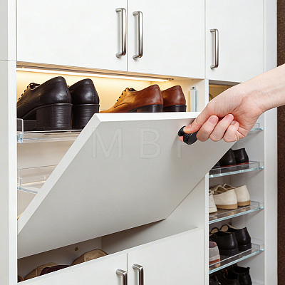 30Sets Flat Round Aluminium Alloy Drawer Pull Handles AJEW-AR0005-73-1