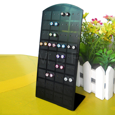 Multi Holes Acrylic Slant Back Earring Display Stands PAAG-PW0012-56A-1