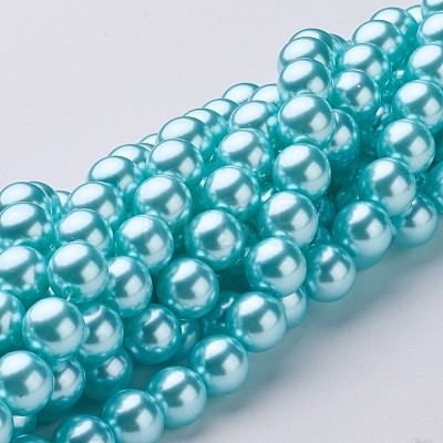 Glass Pearl Beads Strands HY-12D-B12-1