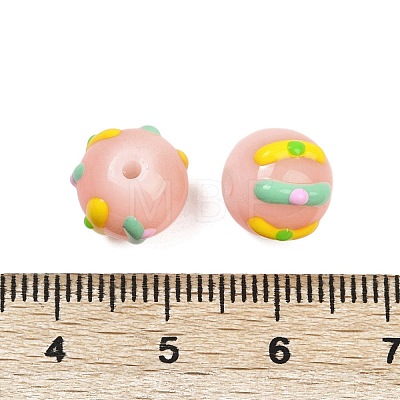 Handmade Lampwork Enamel Beads LAMP-R004-05K-1