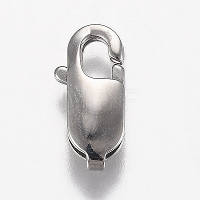 316 Surgical Stainless Steel Lobster Claw Clasps STAS-Z013-02C-1