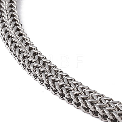 304 Stainless Steel Snake Chain Necklace with Lobster Claw Clasps for Men Women STAS-K249-03C-P-1
