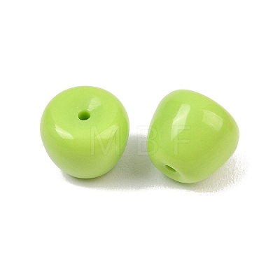 Opaque Acrylic Beads OACR-G060-01B-1