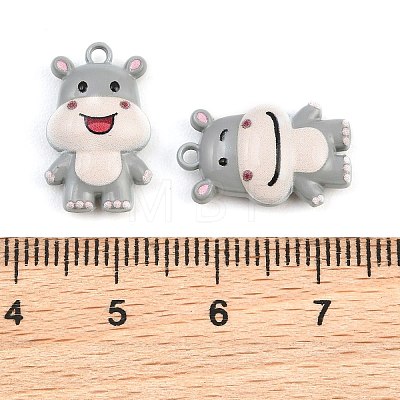 Baking Paint Zinc Alloy Pendants AL-CBA032C-02-1