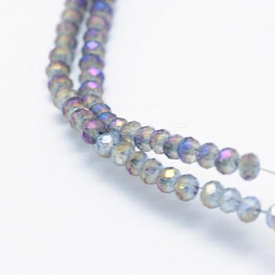 Electroplate Glass Beads Strands EGLA-J144-FR-C01-1