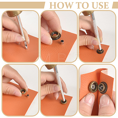 Removable Zinc Alloy Snap Button Sets TOOL-WH0059-126B-1