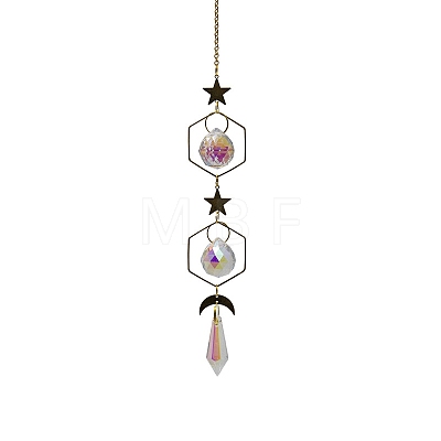 Crystal Glass Sun Catcher Pendant PW-WG9BDCB-05-1