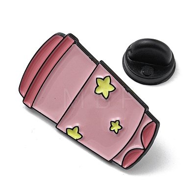 Milk Tea Alloy Enamel Brooch JEWB-C023-08F-EB-1