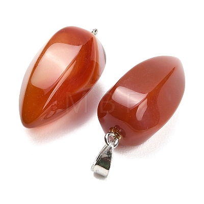 Natural Red Agate Pendants GG-K002-16T-1