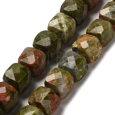 Natural Unakite Beads Strands G-H078-C03-01-1