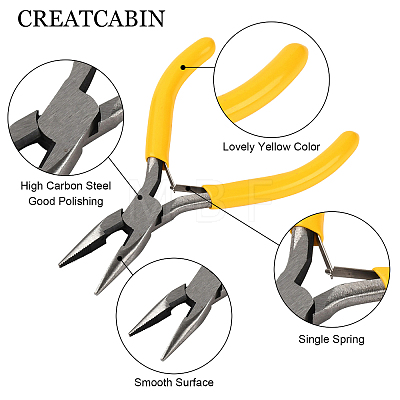 1Pc 45# Steel Jewelry Pliers PT-CN0001-01-1