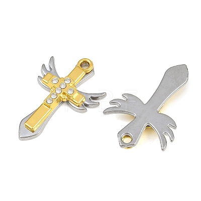 Alloy Rhinestone Pendants RB-CBA18BA-04G-1