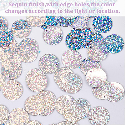 100G PVC Paillette/Sequin Pendants PVC-CY0001-09A-1