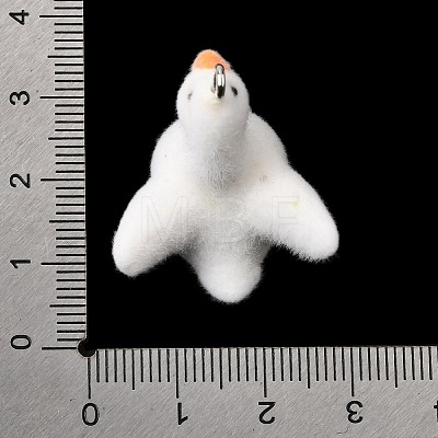 Flocking Opaque Resin Pendants RESI-G123-01C-1