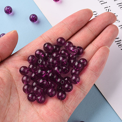 Transparent Acrylic Beads X-MACR-S370-A8mm-743-1