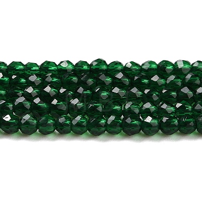 Transparent Glass Beads Strands GLAA-H021-04-15-1
