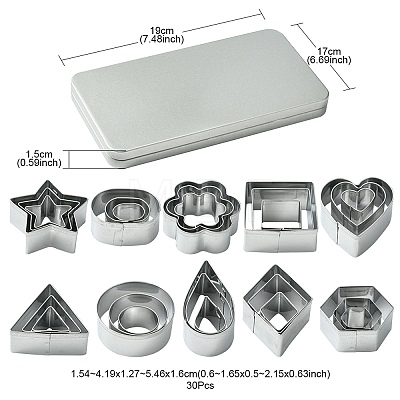 430 Stainless Steel Cookie Cutters BAKE-YW0001-001-1