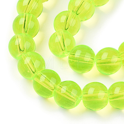 Baking Painted Glass Beads Strands DGLA-Q023-8mm-DB20-1