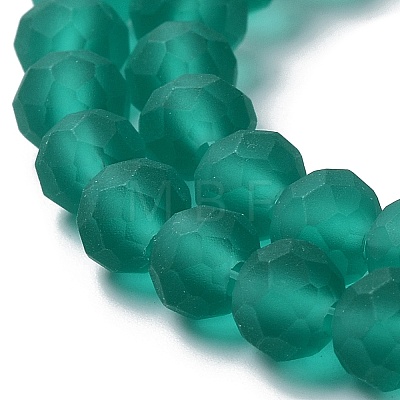 Transparent Glass Beads Strands X-EGLA-A034-T8mm-MD18-1