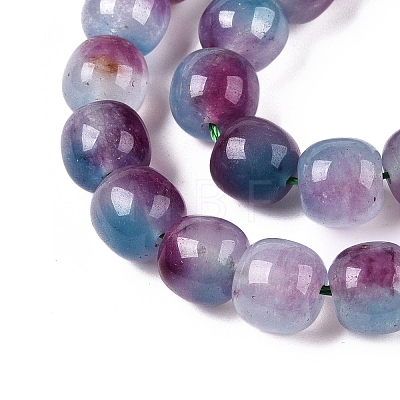 Dyed Natural White Jade Beads Strands G-T138-D20-1