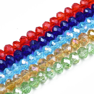 Electroplate Glass Beads Strands LS-EGLA-A034-T4mm-B-1