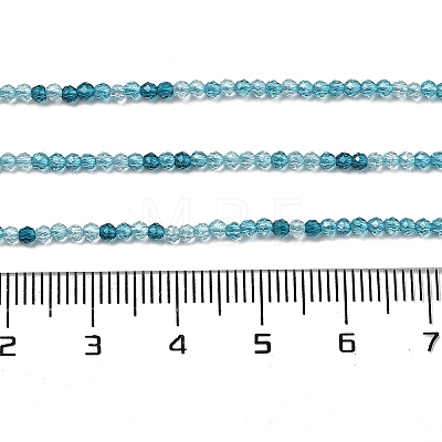 Transparent Glass Beads Strands X-GLAA-H027-01E-1
