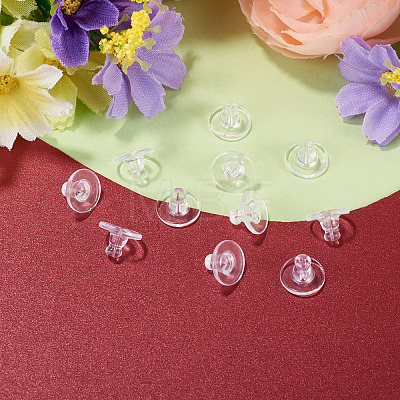 100Pcs Silicone Ear Nuts SIL-TADJ0001-11-1