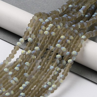 Transparent Glass Beads Strands EGLA-A034-T4mm-MB16-1