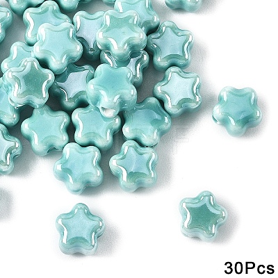 30Pcs Handmade Porcelain Bead PORC-YW0001-75I-1