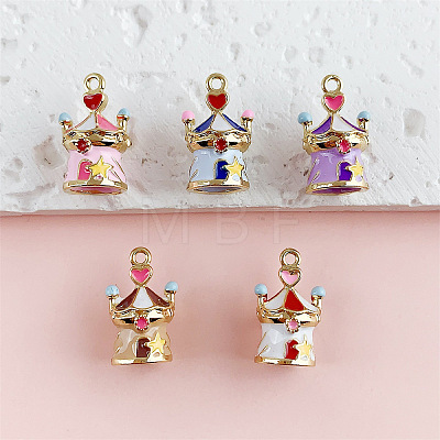 Alloy Enamel Pendants FIND-Z117-05G-1