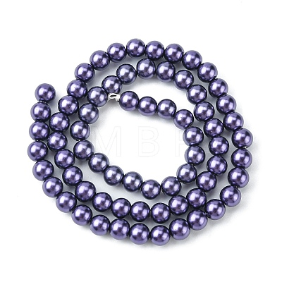 Eco-Friendly Grade A Glass Pearl Beads HY-J002-6mm-HX073-1