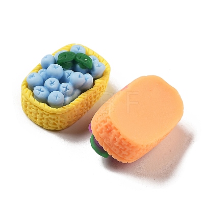 Opaque Resin Imitation Fruit Decoden Cabochons RESI-H155-02-1