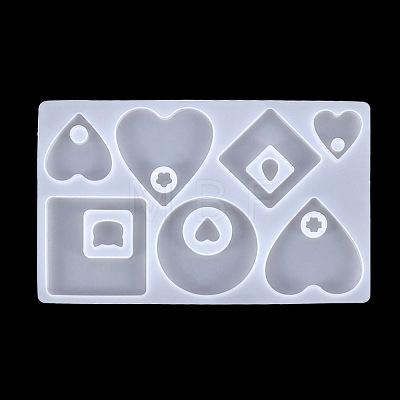 Silicone Pendant Molds HEAR-PW0001-015-1