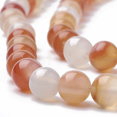 Natural Carnelian Beads Strands G-S295-13-6mm-1