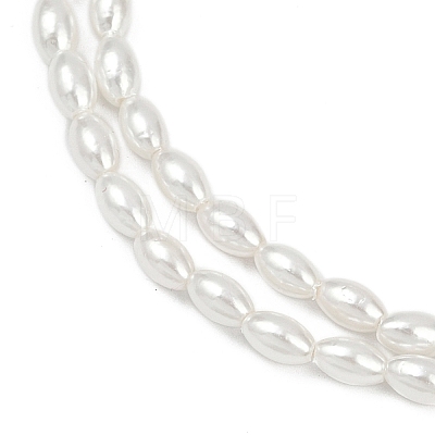 Electroplated Shell Pearl Beads Strands BSHE-Z009-10B-1