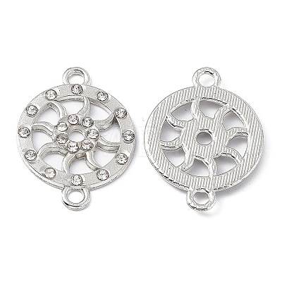 Alloy Crystal Rhinestone Connector Charms FIND-A024-14P-1