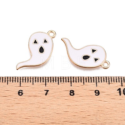 Halloween Theme Alloy Enamel Pendants PALLOY-N176-40A-RS-1