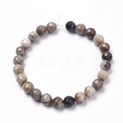 Natural Silver Leaf Jasper Beads Strands G-K181-4mm-O01-1