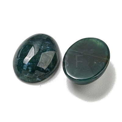 Natural Moss Agate Cabochons G-C115-01A-07-1