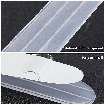 PVC Transparent Car Door Handle Scratches Protective Films AJEW-WH0181-42-1