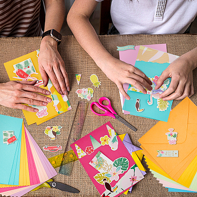 DIY Teachers' Day Theme Envelope & Card Kids Craft Kits AJEW-WH0415-62E-1