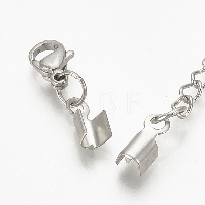 Tarnish Resistant 201 Stainless Steel Chain Extender STAS-S076-92-1