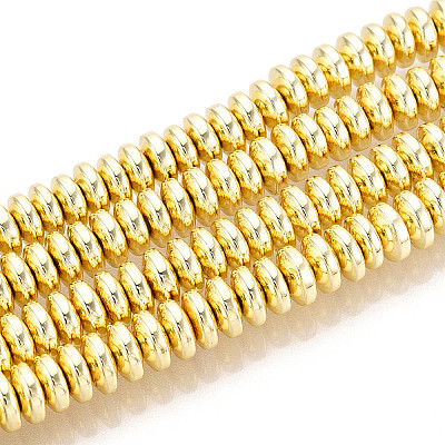 Electroplate Non-magnetic Synthetic Hematite Bead Strands G-Q465-11G-1