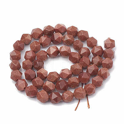 Synthetic Goldstone Beads Strands G-S332-8mm-001-1